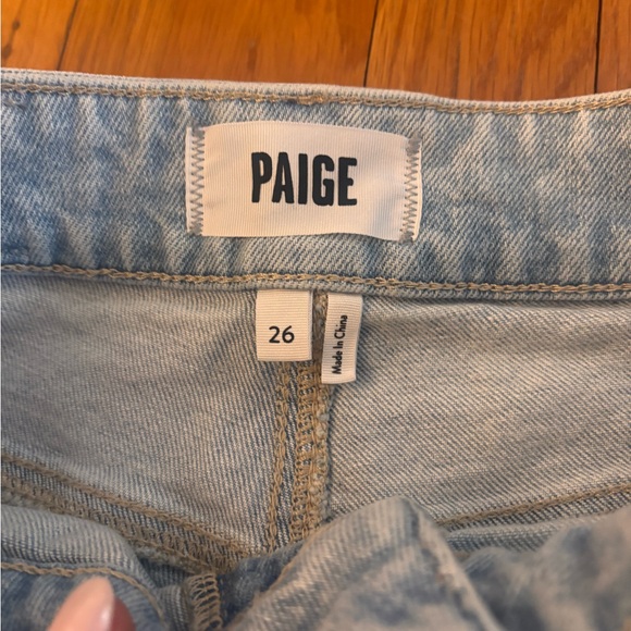 PAIGE Anessa Women's High-Rise Wide-Leg Jeans in Light Blue - Picture 3 of 4